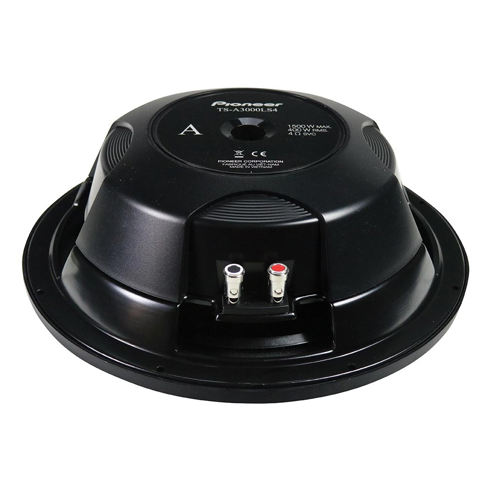 Pioneer 12-Inch Shallow Mount Woofer with 1500W Max Power - Model TSA3000LS4