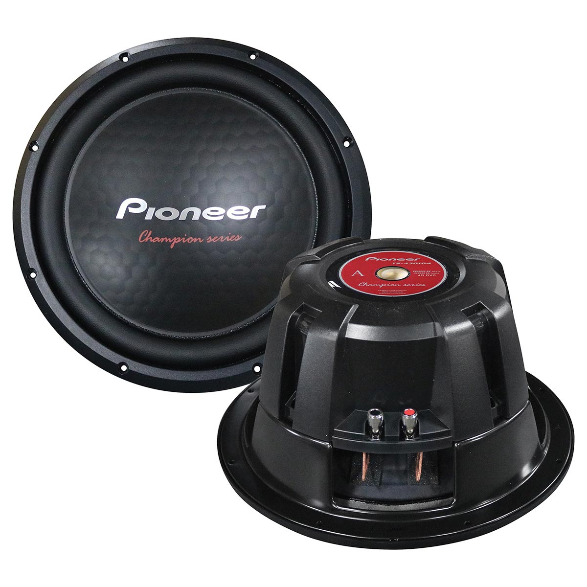 Pioneer TSA301D4 12-Inch Dual 4 Ohm Voice Coil Woofer - 500W RMS, 1600W Max Power Handling