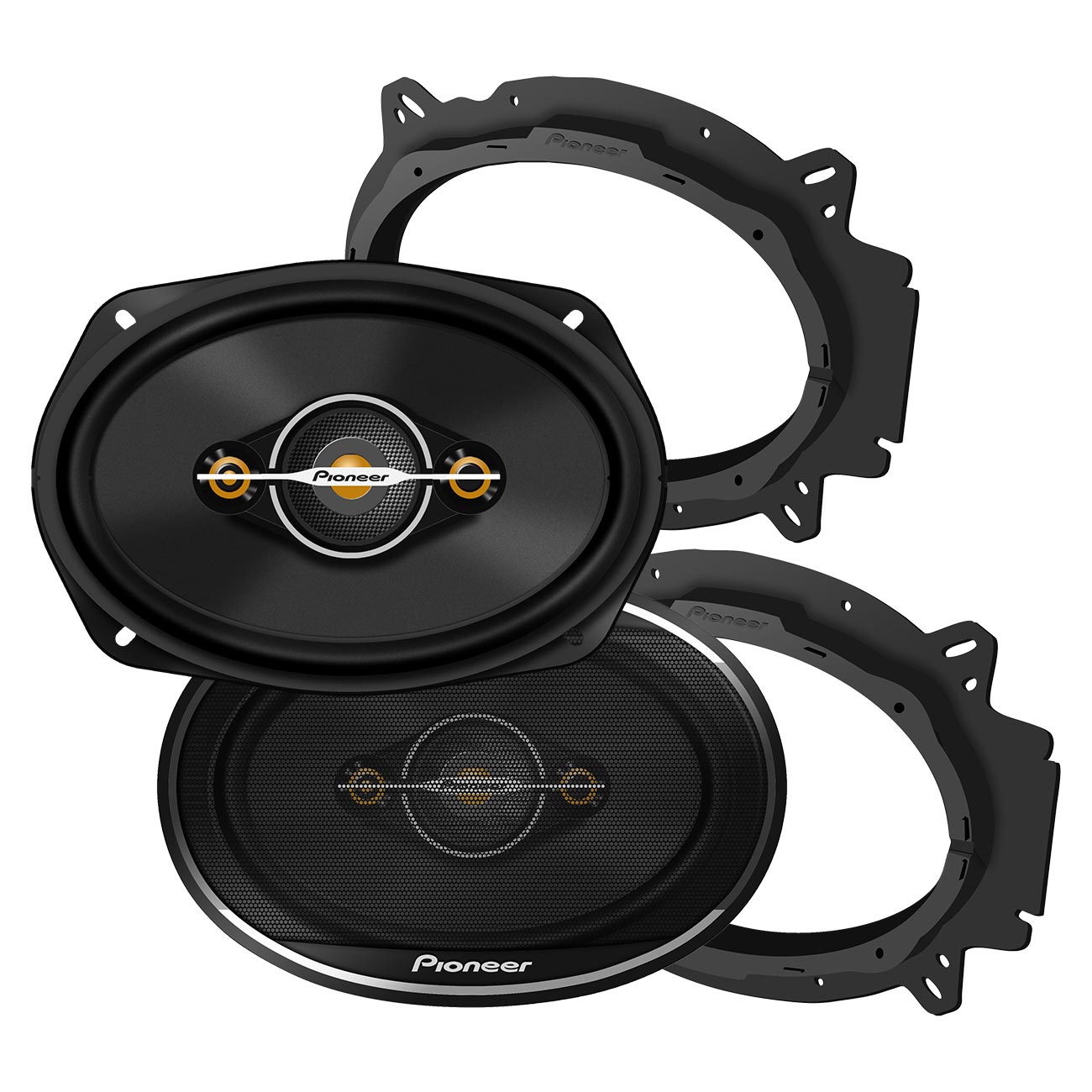 Pioneer TSA6961F 6x9-inch 4-Way Full Range Shallow Mount Speakers – 450 Watts Max, 90 RMS (Pair)