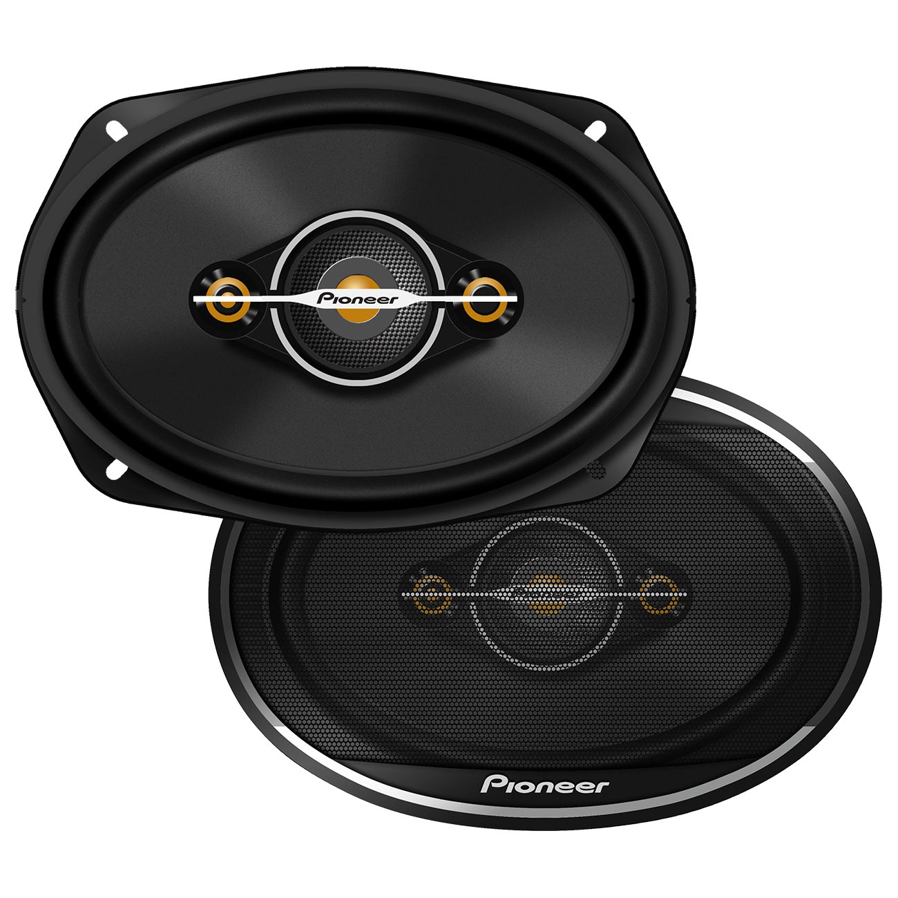 Pioneer TSA6971F 6x9 Inch 4-Way Full Range Shallow Mount Speakers – 600 Watts Max, 100 RMS (Pair)