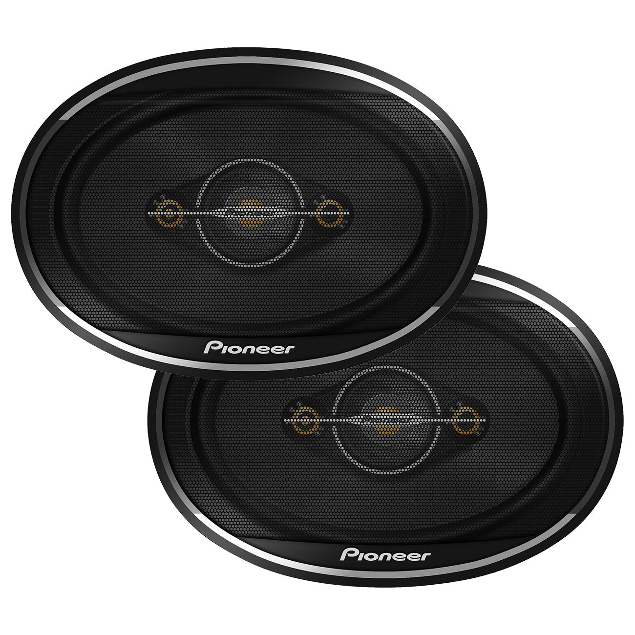 Pioneer TSA6971F 6x9 Inch 4-Way Full Range Shallow Mount Speakers – 600 Watts Max, 100 RMS (Pair)