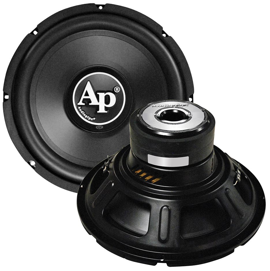 Audiopipe TSPP210D4 10-Inch Dual 4 Ohm Voice Coil Woofer with 250W RMS Power Handling
