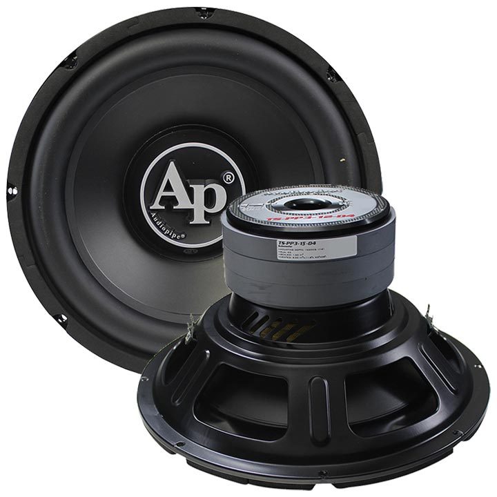 Audiopipe 15-Inch Woofer TSPP315D4 with 700W RMS Power Handling and Dual 4 Ohm Voice Coils