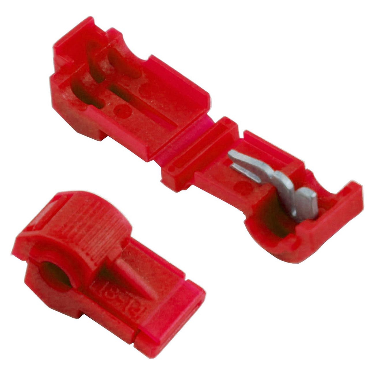 Xscorpion T-Tap Connectors 18/22 Gauge Red Pack of 50 – Reliable Wire Splicing