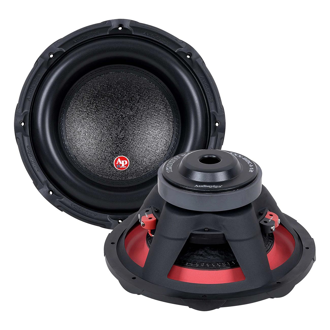 Audiopipe 12-Inch Woofer with Dual 4 Ohm Voice Coils - 600W RMS/1200W Max Power - View 1