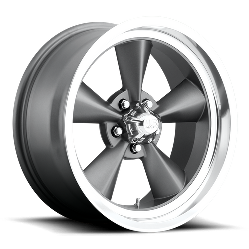 US Mag 1PC U102 Standard 15x8 Matte Gunmetal Wheel, 5x4.5 Bolt Pattern, +1 Offset