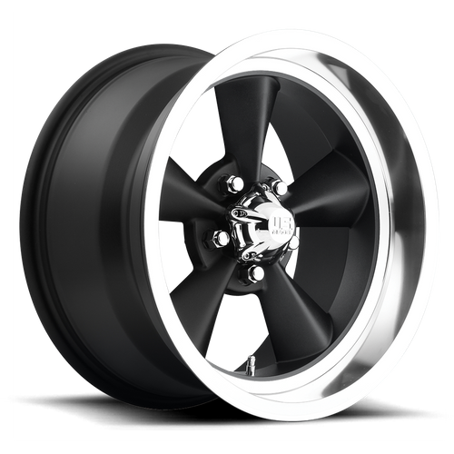 US Mag 1PC U107 Standard Gloss Black 17x7 Wheel, 5x4.5 Bolt Pattern, +1 Offset