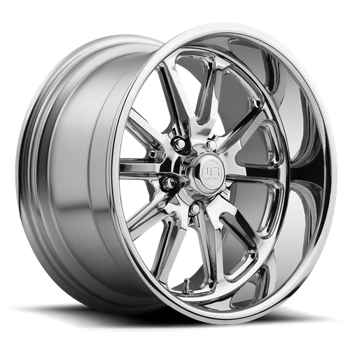 US Mag 1PC U110 Rambler 17x8 Chrome Wheel, 5x4.5 Bolt Pattern, +1 Offset