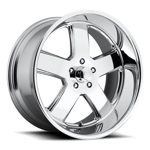 US Mag 1PC U116 Hustler 20x8 Chrome Wheel, 5x127 Bolt Pattern, +1 Offset