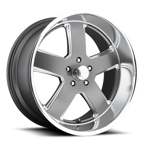 US Mag 1PC U118 Hustler 22x9 Matte Gunmetal Wheel, 5x5.0 Bolt Pattern