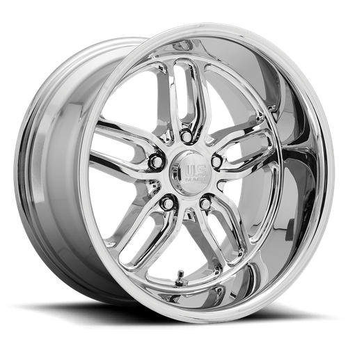 US Mag 1PC U127 CTEN 20x10 Chrome Wheel, 5x127 Bolt Pattern, +1 Offset