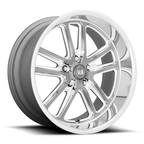 US Mag 1PC U130 Bullet 18x8 5x5.0 Gray Textured Gunmetal Wheel