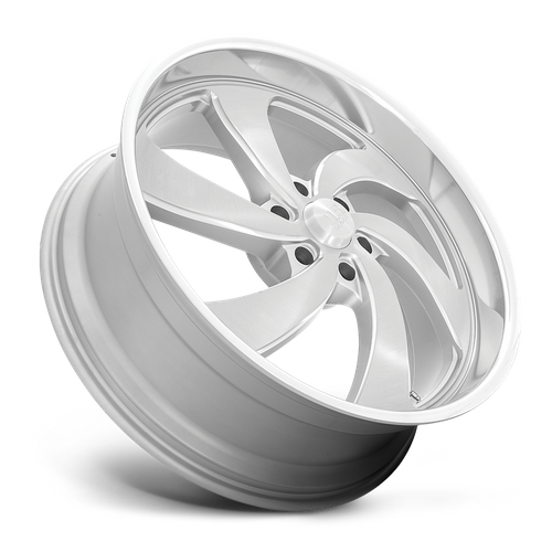 US Mag 1PC U134 Desperado 22x9-Inch 6x5.5-Inch +25 Offset Brushed Silver Wheel