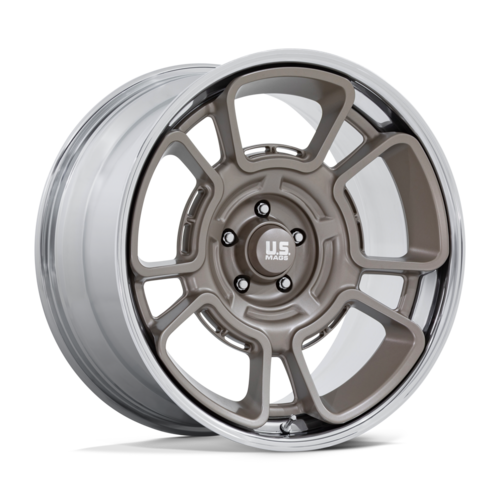 US Mag 1PC UC147 FLAGSTAFF 20-Inch Wheel with Pewter Finish and Chrome Lip