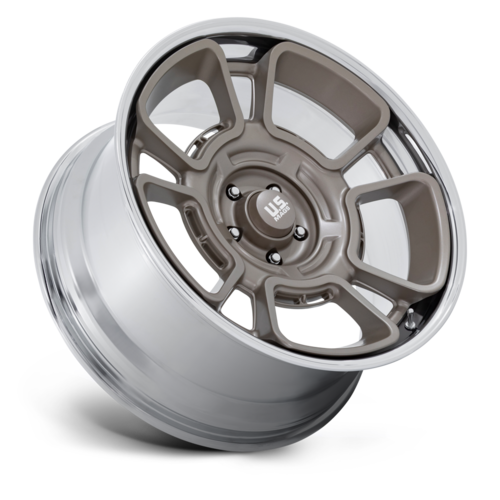 US Mag 1PC UC147 FLAGSTAFF 20-Inch Wheel with Pewter Finish and Chrome Lip