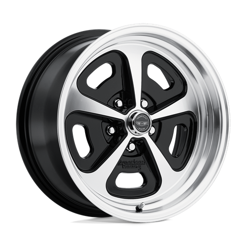 American Racing Vintage VN501 500 Mono Cast 17x9 Gloss Black Machined Wheel, 5x4.5-Inch Bolt Pattern