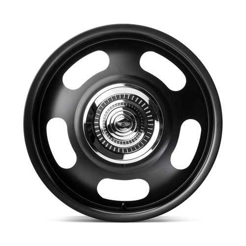 American Racing Vintage VN506 Rally 17x9 Satin Black Wheel, 5x4.75/5x5 Bolt Pattern