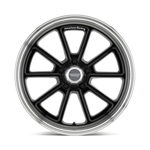 American Racing Vintage VN510 Draft 20-Inch Gloss Black Wheel with Diamond-Cut Lip