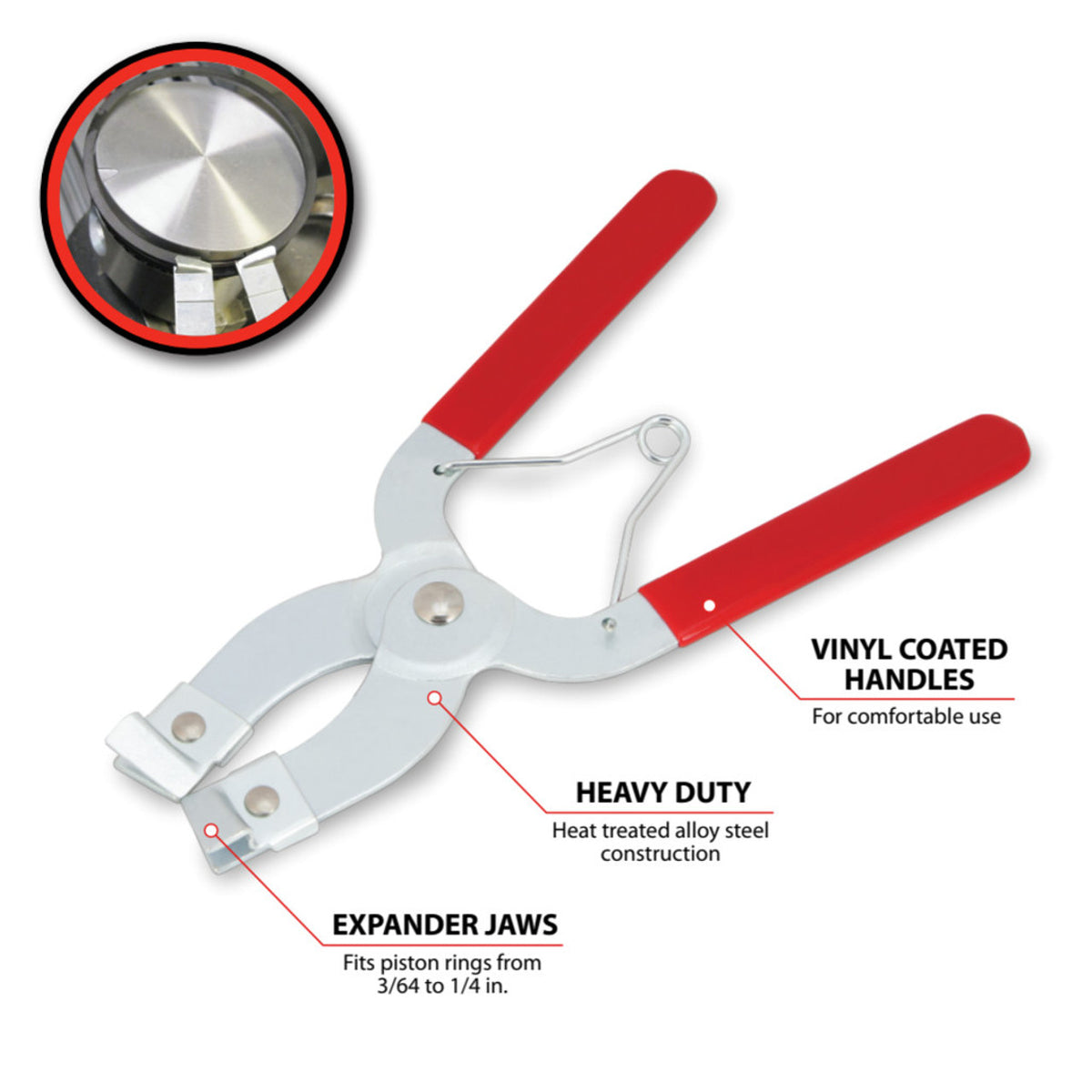 Performance Tool W80575 Piston Ring Installer and Compressor Pliers