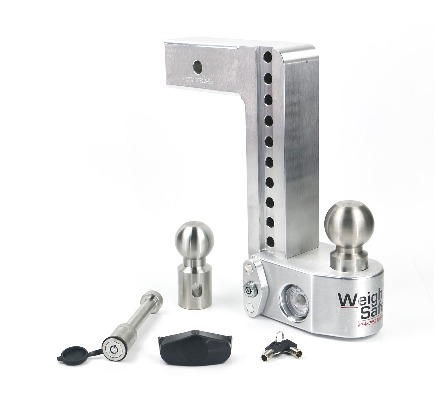 Weigh Safe - WS10-2.5-KA - Trailer Hitch -  10" Drop Hitch with 2.5" Shank Keyed Alike WS05 Included - P/N: WS10-2.5-KA
