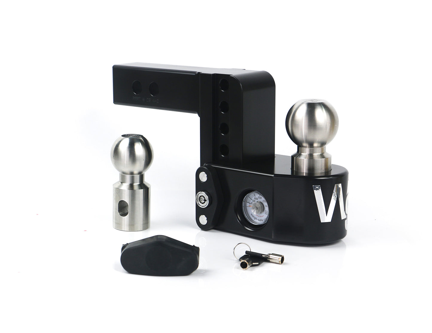 Weigh Safe - WS4-2-CER-BLA - Trailer Hitch -  Cerakoted 4" Drop Hitch with 2" Shank - P/N: WS4-2-CER-BLA