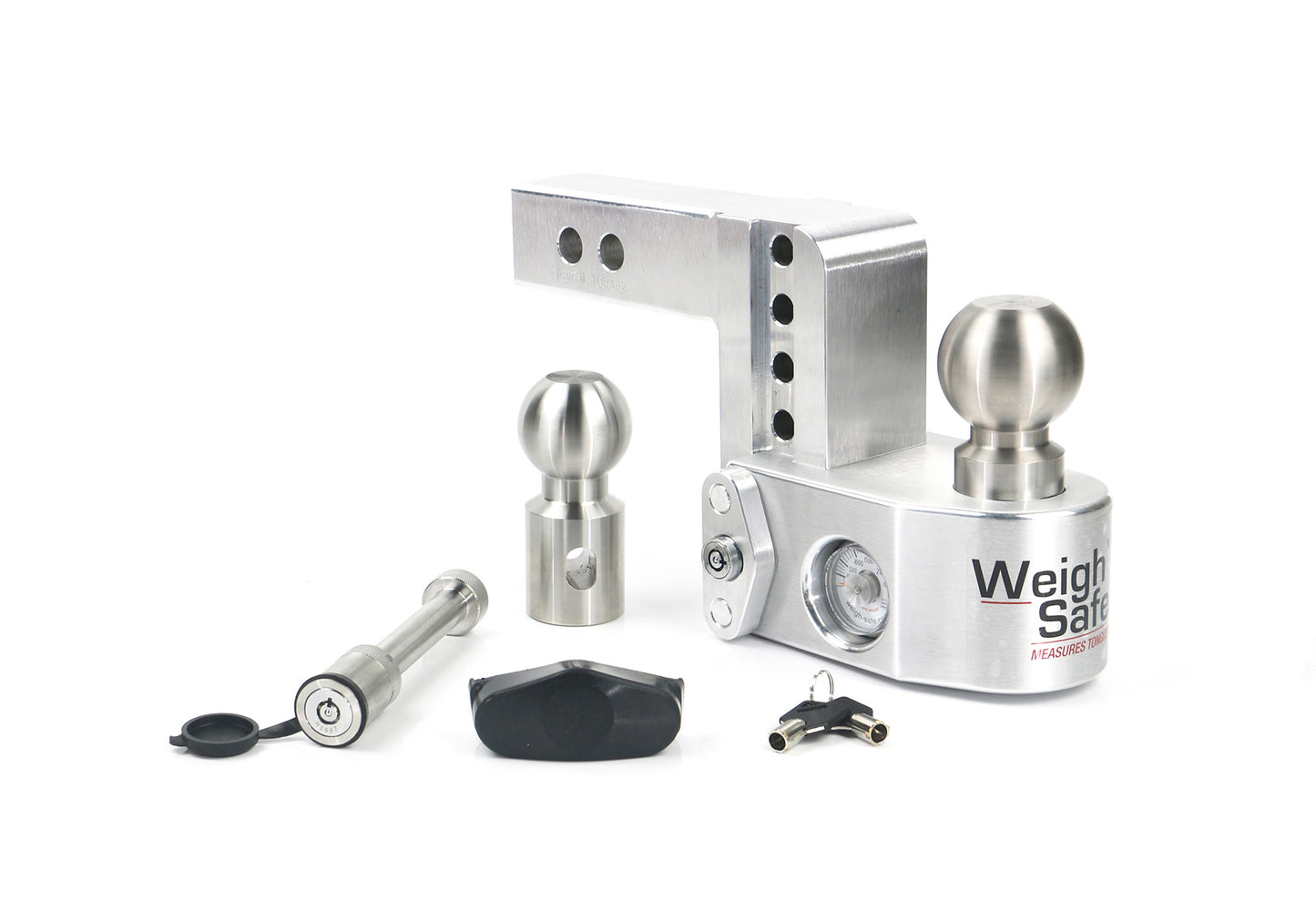 Weigh Safe - WS4-2-KA - Trailer Hitch -  4" Drop Hitch with 2" Shank Keyed Alike WS05 Included - P/N: WS4-2-KA