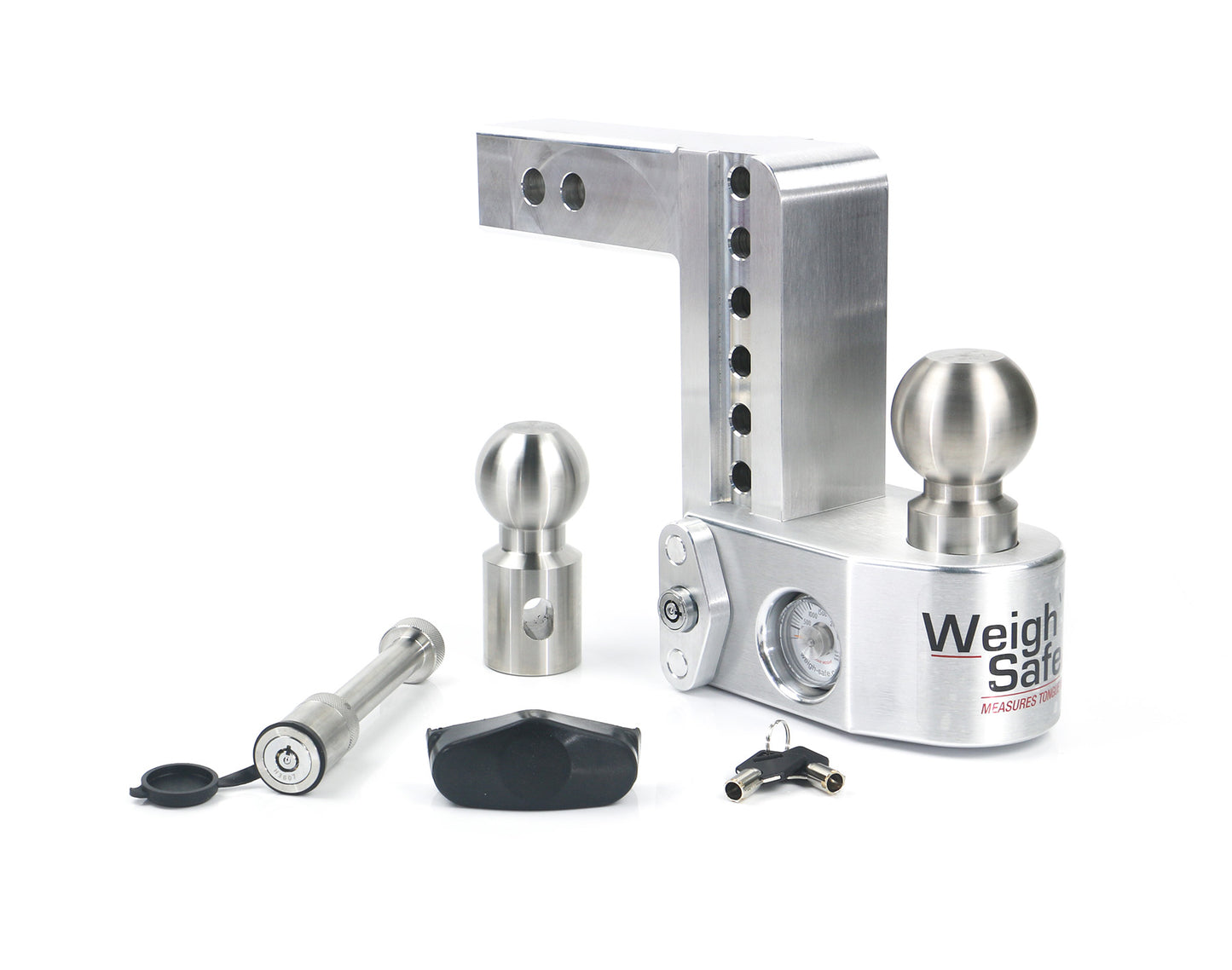 Weigh Safe - WS6-2-KA - Trailer Hitch -  6" Drop Hitch with 2" Shank Keyed Alike WS05 Included - P/N: WS6-2-KA