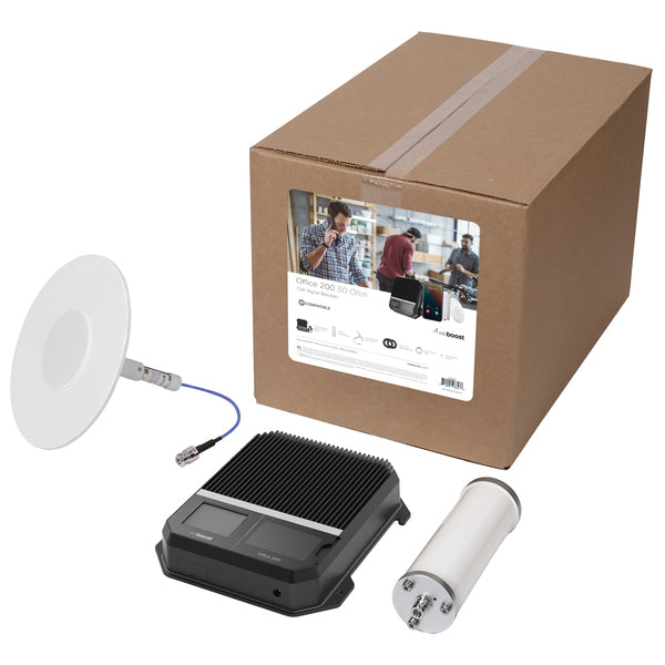 Weboost 472047 Office 200 50-ohm In-building Cellular Signal Booster Kit For Business Buildings Up To 10,000 Sq. Ft., 5g, 472047