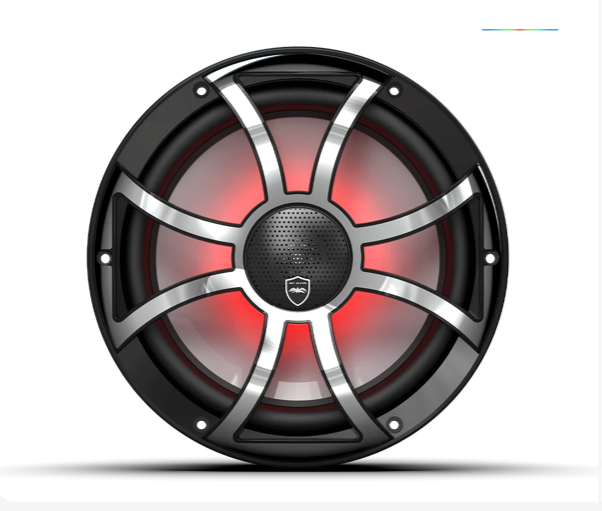 Wet Sounds  REVO 10-inch Black Coaxial Speakers with Black XS Stainless Steel Grilles: REVO CX-10 XS-B-SS S2