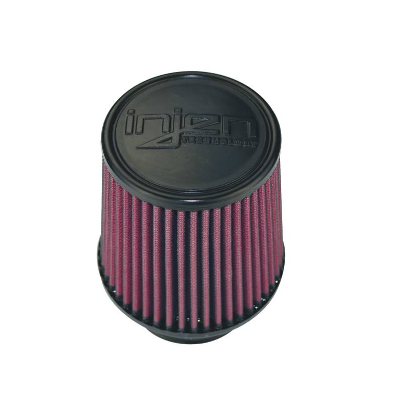 Injen X1017BR 8-Layer Oiled Cotton Gauze Air Filter, Black/Red