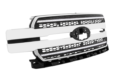 Morimoto XB LED Grille for 2018–2020 Ford F-150, Chrome with White DRL