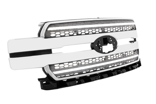 Morimoto XB LED Grille for 2018–2020 Ford F-150, Chrome with White DRL