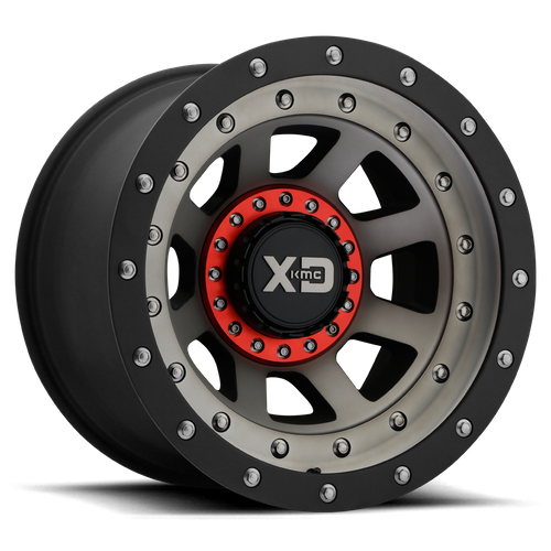XD Wheels XD137 FMJ 17x9 Satin Black with Dark Tint Wheel, -12mm Offset, 5x5 and 5x5.5 Bolt Patterns