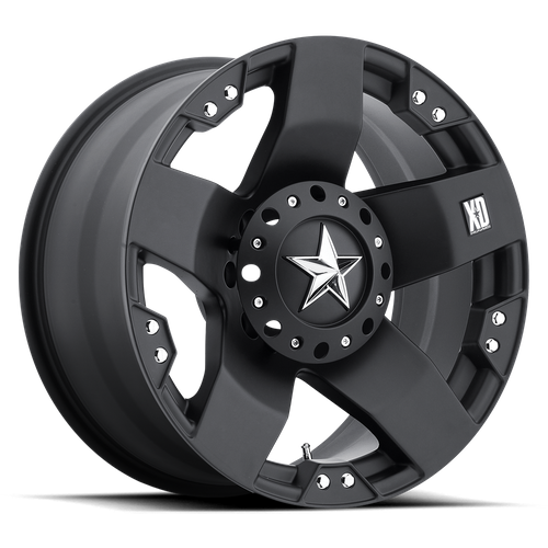 XD XD775 Rockstar 18x9 Matte Black Wheel, 5x5 and 5x5.5 Bolt Pattern, 0mm Offset