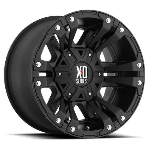 XD Wheels XD822 Monster II 18x9 Matte Black Wheel, 18mm Offset, 5x5.0/5x5.5 Bolt Pattern