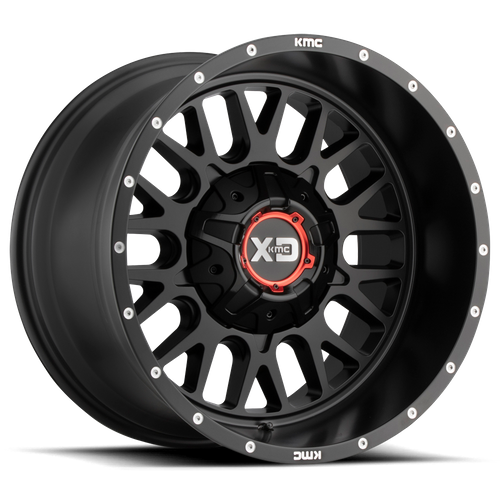 XD XD842 Snare 20-Inch Satin Black Wheel, 6x4.5/6x5.5 Bolt Pattern, 18mm Offset