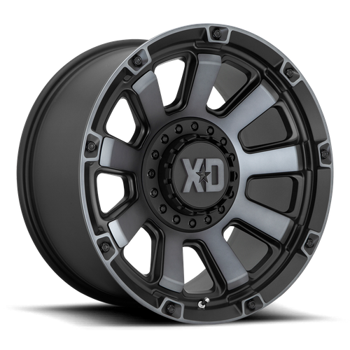 XD XD852 Gauntlet 17x9 Satin Black Wheel with Gray Tint, 6x135/6x139.7 Bolt Pattern, 0mm Offset