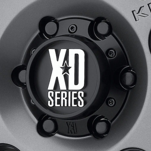 XD Series 6-Lug 6x5.5-Inch ABS Center Cap with Satin Black Finish – Short