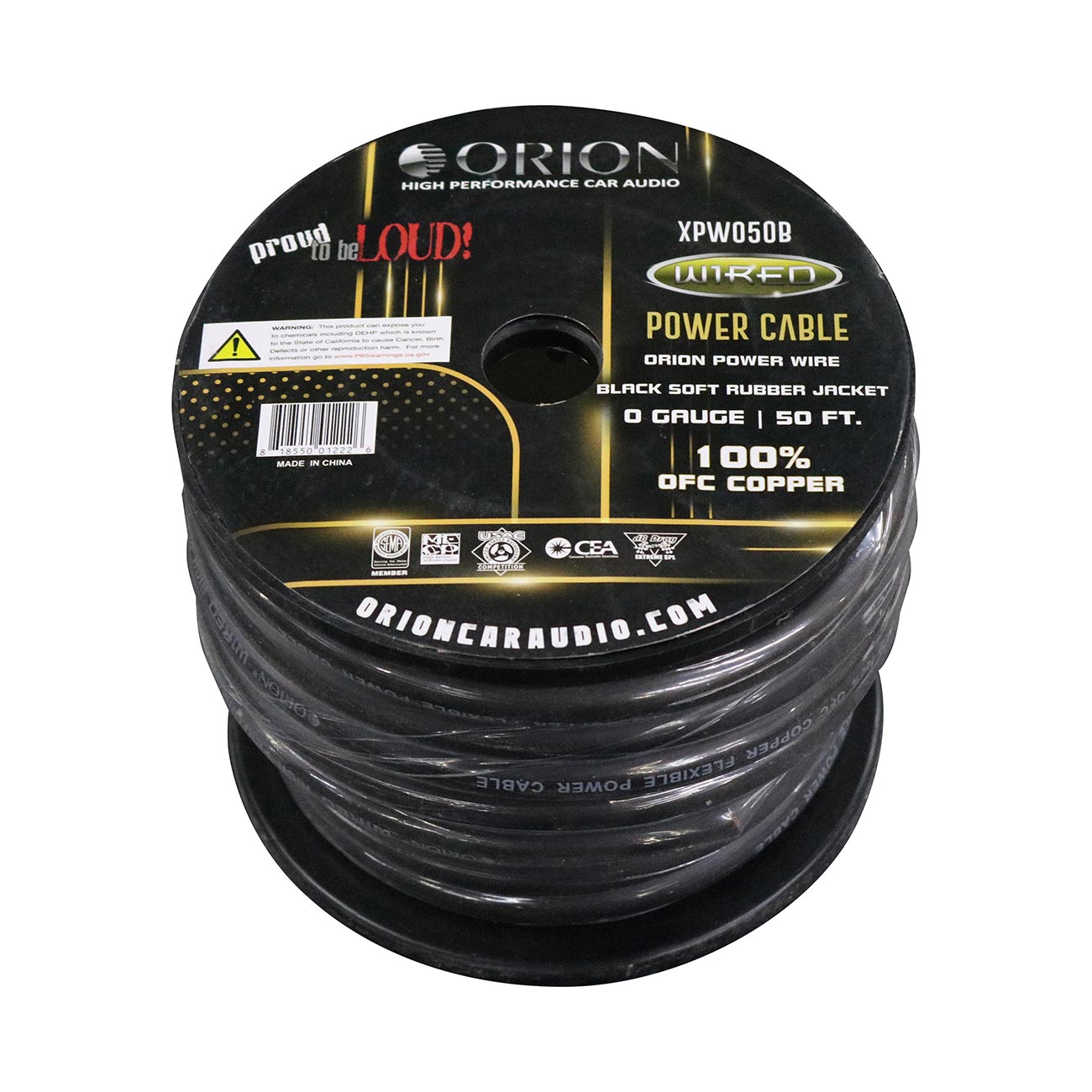 Orion 0-Gauge 100% OFC Power Wire Roll - 50 Feet Black - View 2