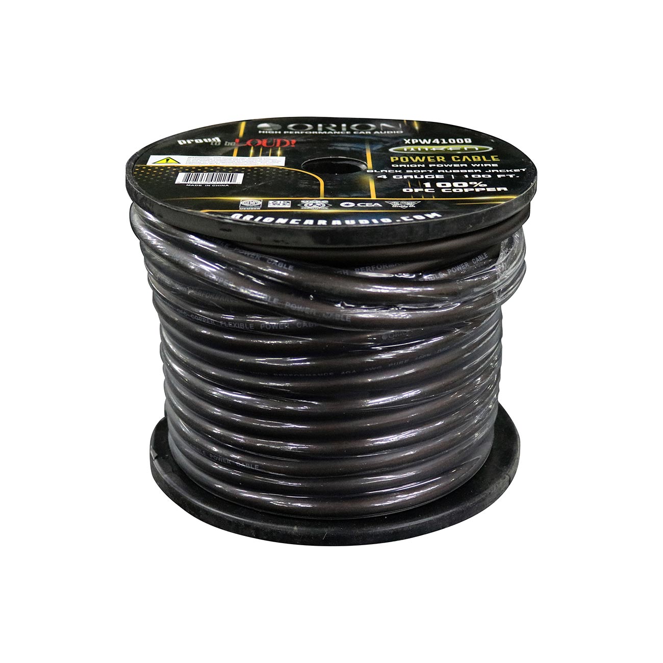 Orion XTRPRO 4 Gauge 100% OFC Copper Wire with Black Jacket, 100 ft Roll - View 3
