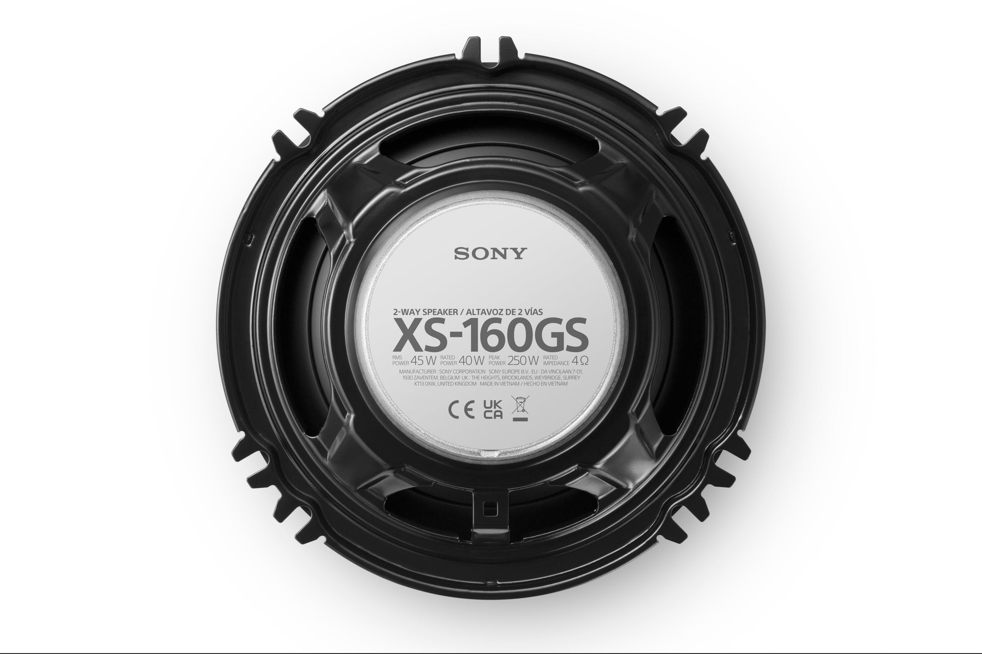 Sony XS-160GS 6.5" 2-Way Coaxial Car Audio Speakers Pair 250W Peak Power - View 4