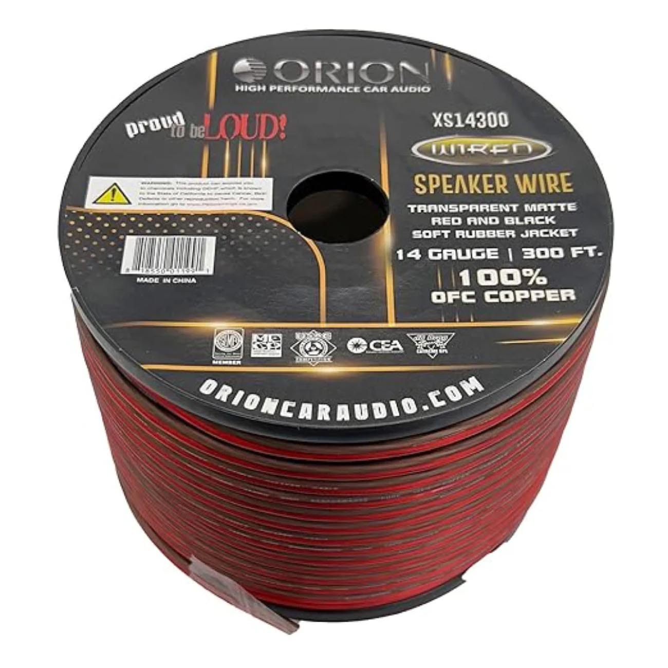 Orion OFC Speaker Wire 14 Gauge 300 Foot Roll - Translucent Red/Black - View 2
