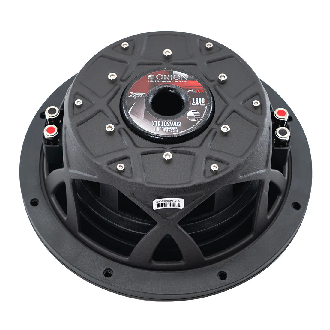 Orion XTR Series Shallow Mount 10-Inch Subwoofer - Dual 2 Ohm, 400W RMS / 1600W - View 4