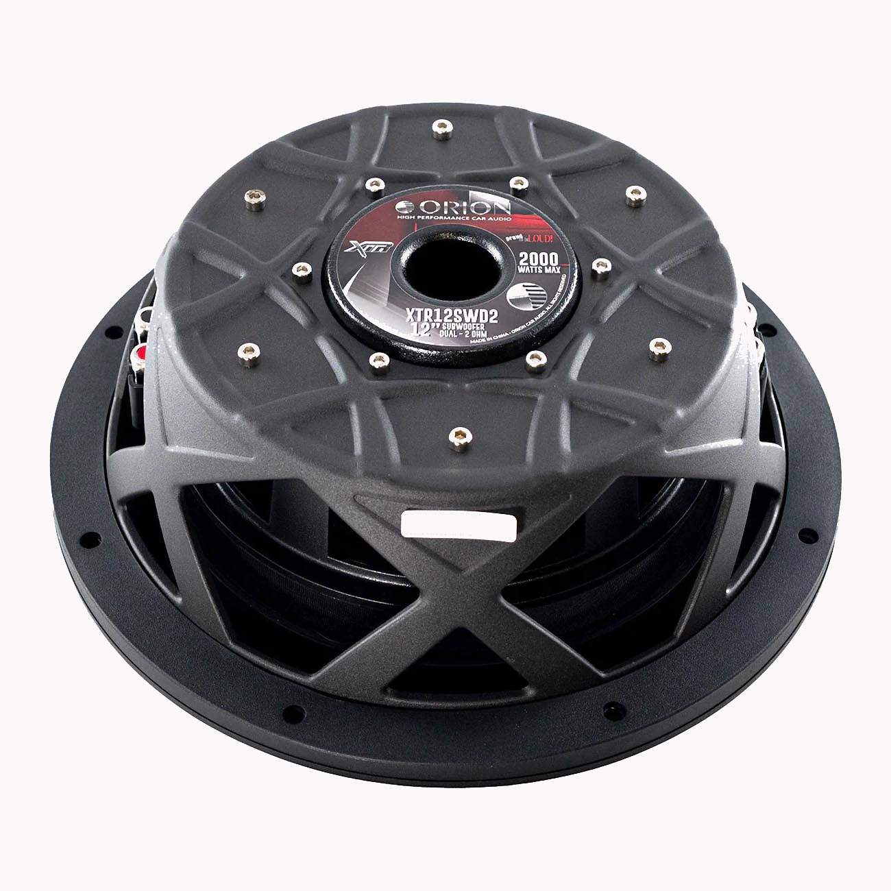 Orion XTR Shallow Mount 12-Inch Woofer - 500W RMS, Dual 2 Ohm Voice Coils - View 4