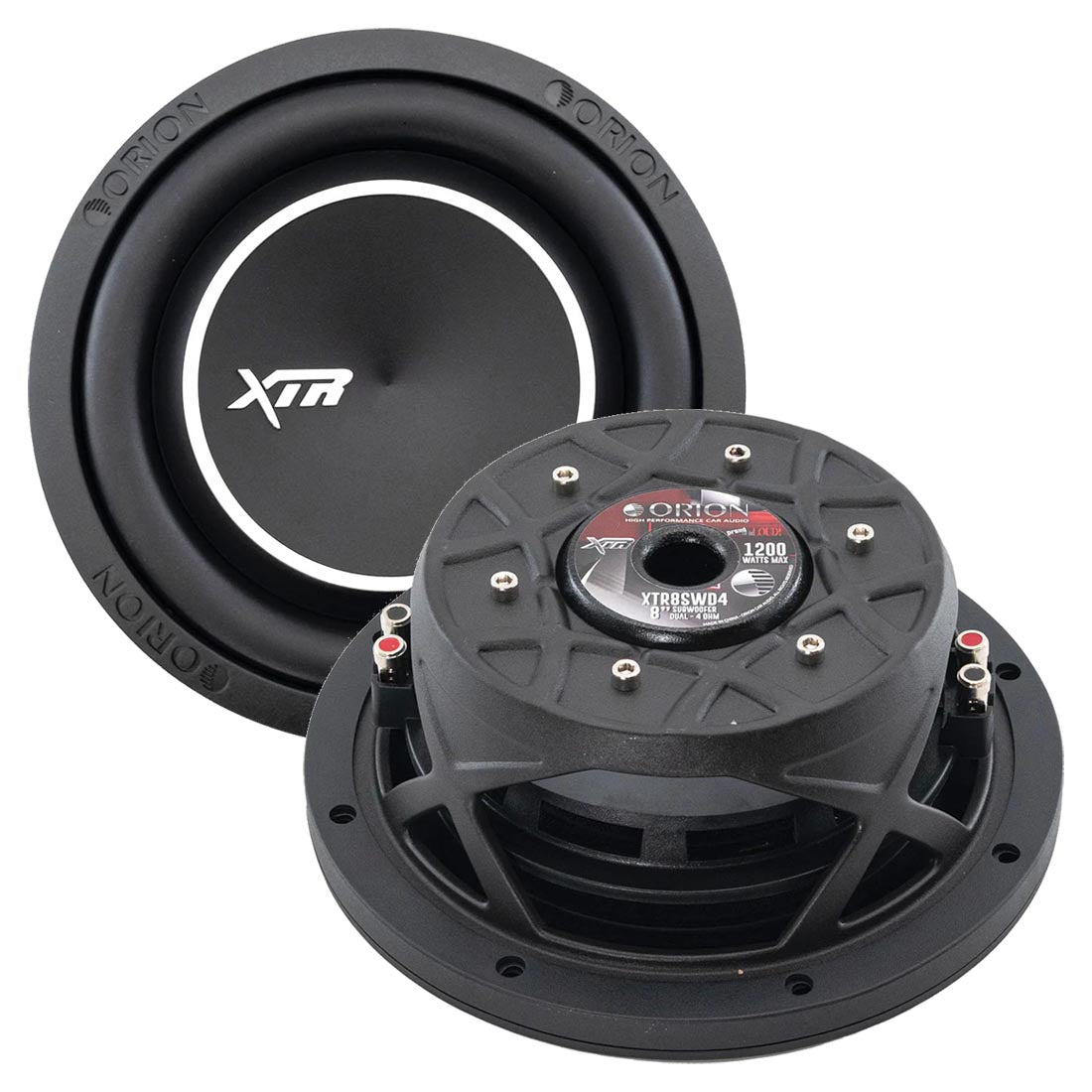Orion XTR Shallow Mount 8-Inch Woofer - 300W RMS/1200W Max Dual 4 Ohm Voice Coil - View 5