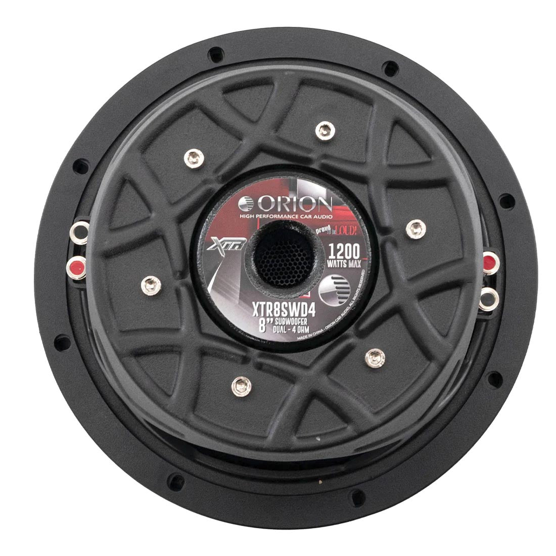 Orion XTR Shallow Mount 8-Inch Woofer - 300W RMS/1200W Max Dual 4 Ohm Voice Coil - View 2