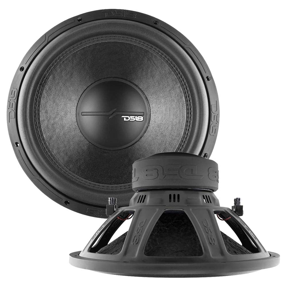 DS18 ZR154D 15-Inch Dual 4 Ohm Subwoofer with 750W RMS Power