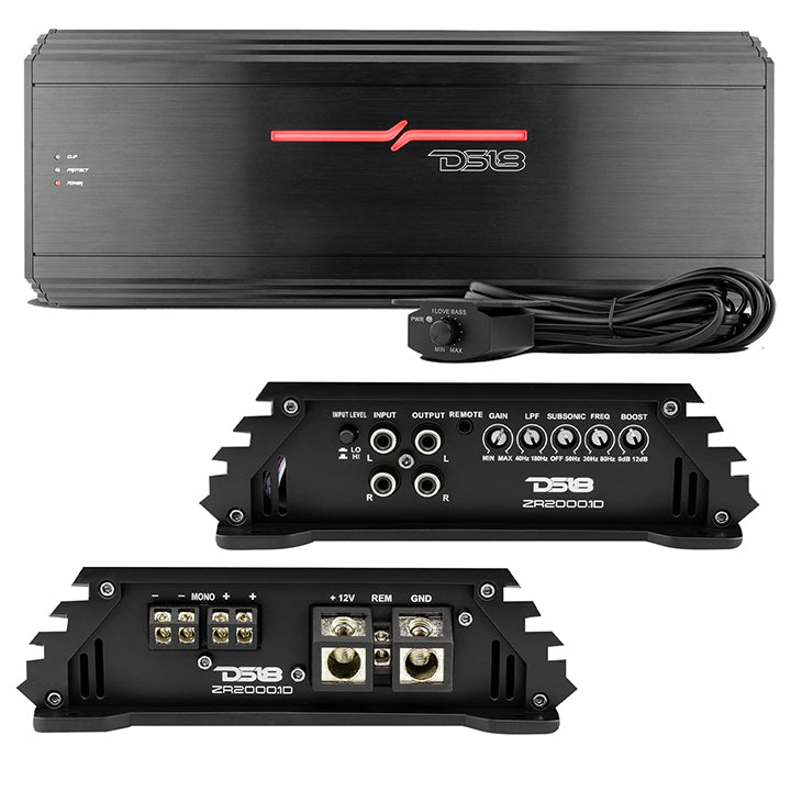 DS18 ZR20001D Monoblock Amplifier - 2000W RMS / 6000W Max Power