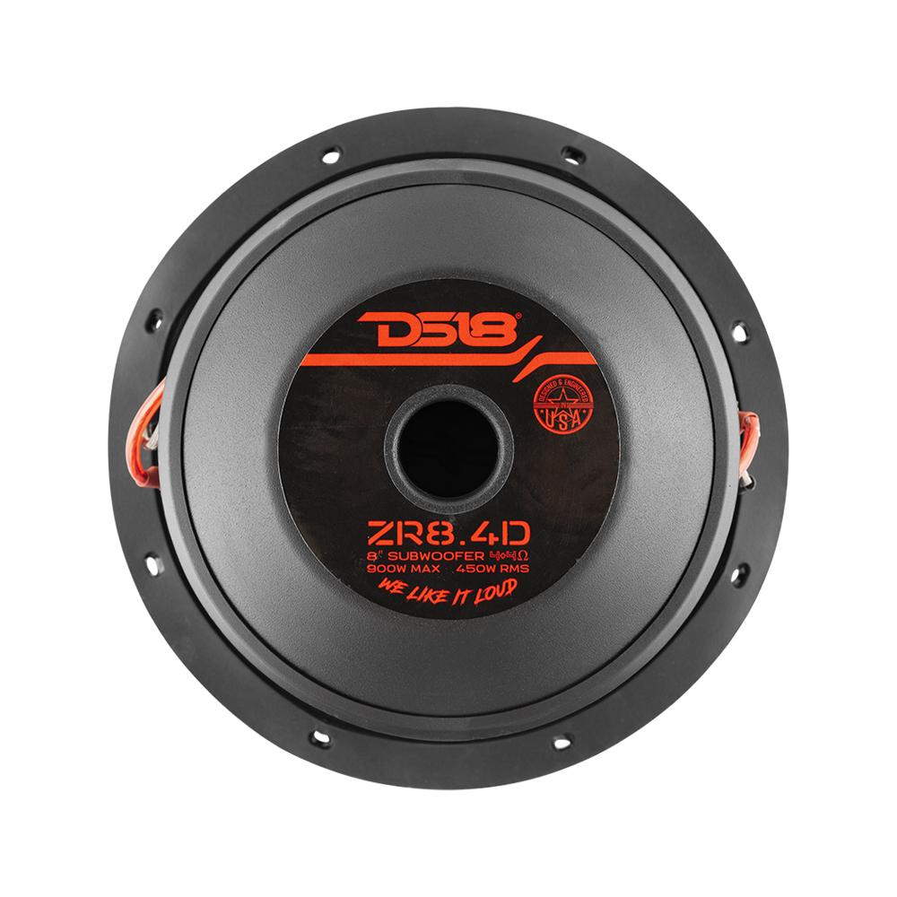 DS18 ZR84D 8-Inch Woofer - 450W RMS, Dual 4 Ohm Voice Coils