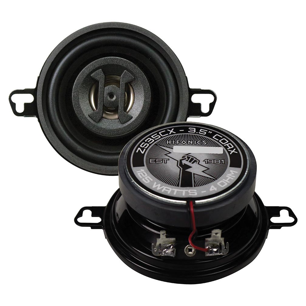 Hifonics Zeus ZS35CX 3.5-Inch Coaxial Speaker - 125 Watts Max - View 1